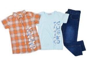 طقم اطفال اولاد -المقاسات-1/4 سنة