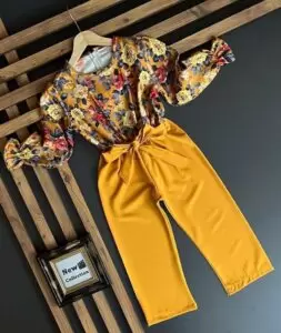 طقم ملابس بنات تركية جملة -المقاسات 6/12 سنة